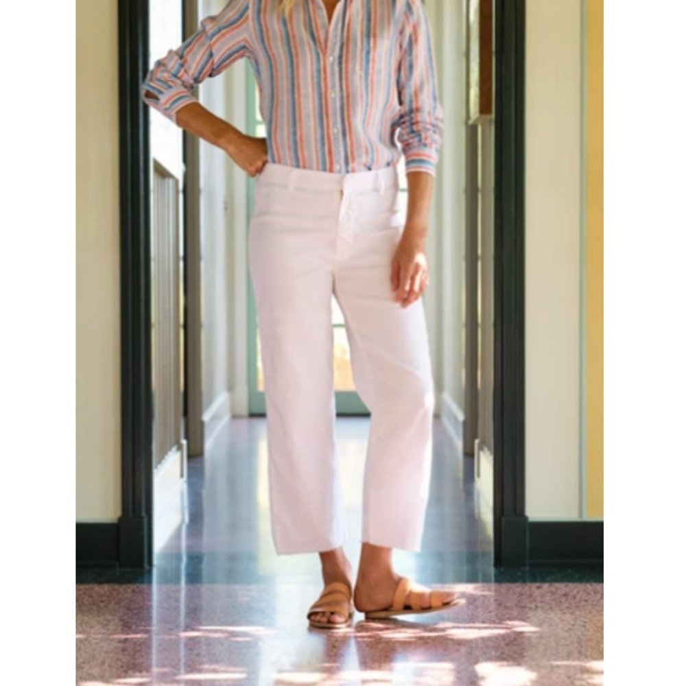 Frank & Eileen White Cropped Pants - Picture 11 of 14